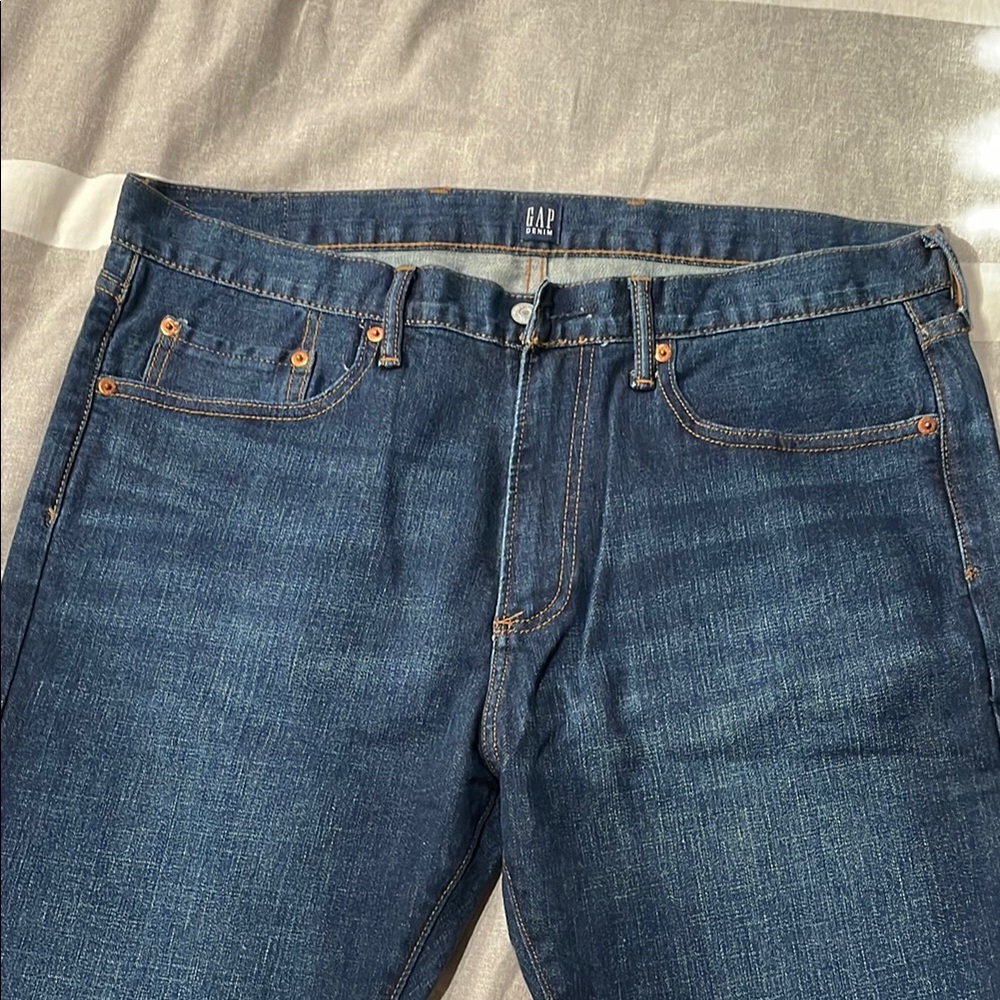 GAP Men's Dark Blue Straight Jeans